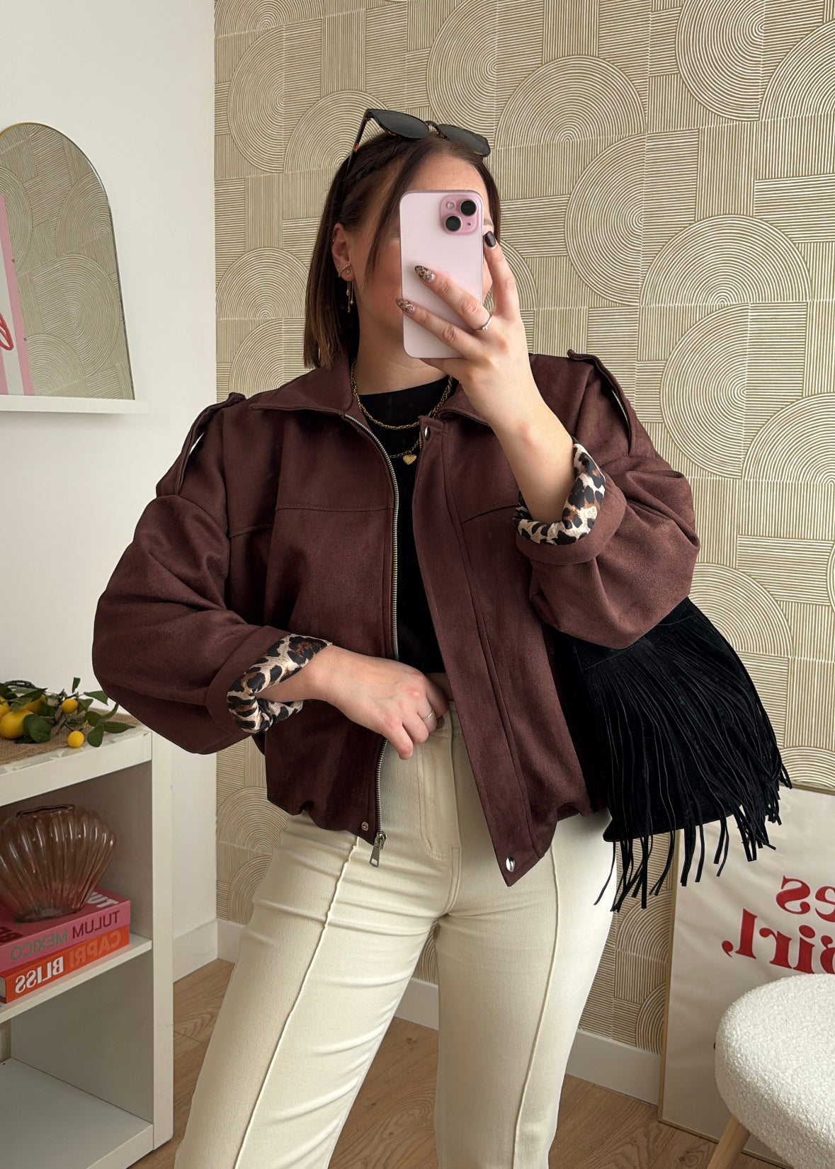Veste chocolat - AMBER
