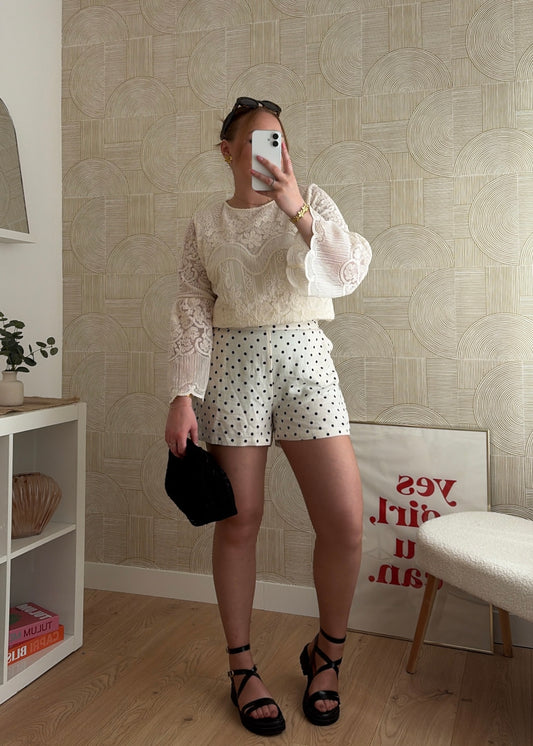 Blouse dentelle - CREAMY