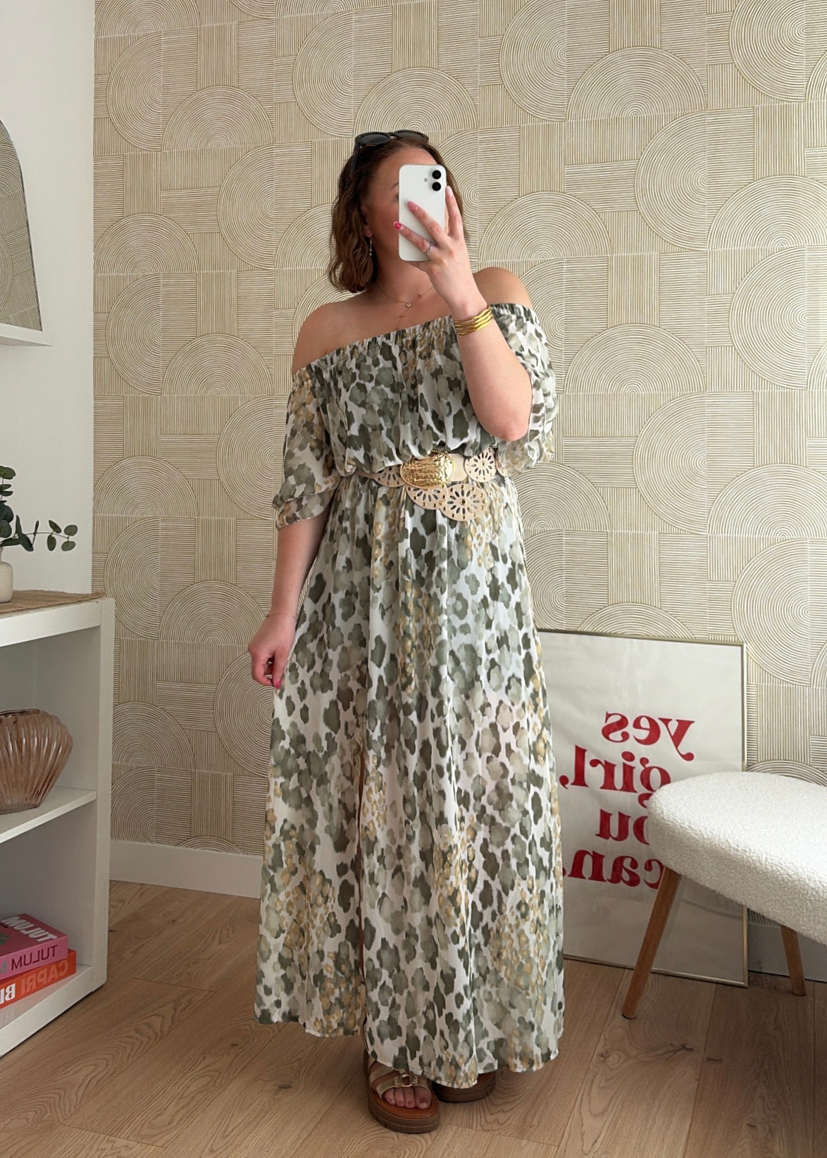 Robe longue kaki - SAVANNAH