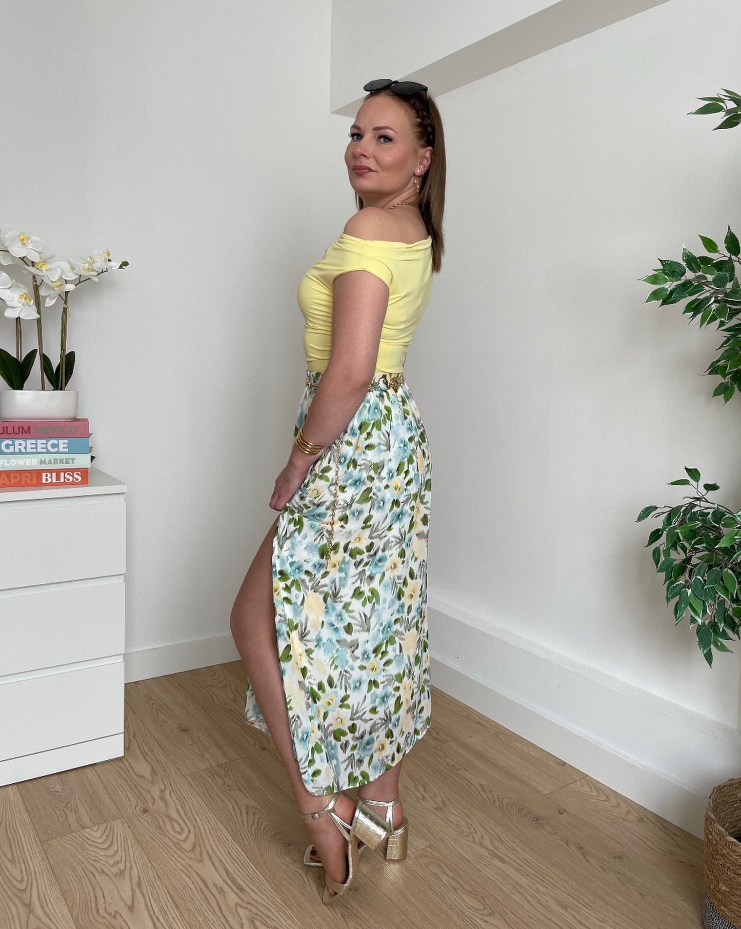 Top asymétrique jaune LOA
