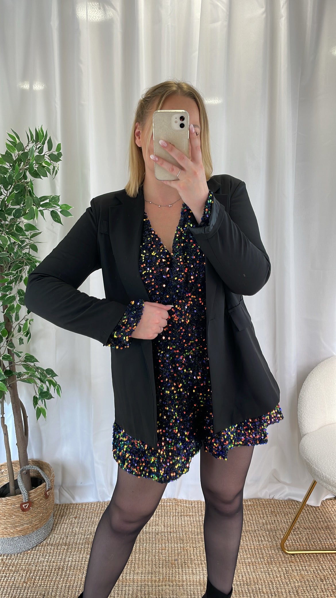 Combi-short multi couleur à sequins DIANA