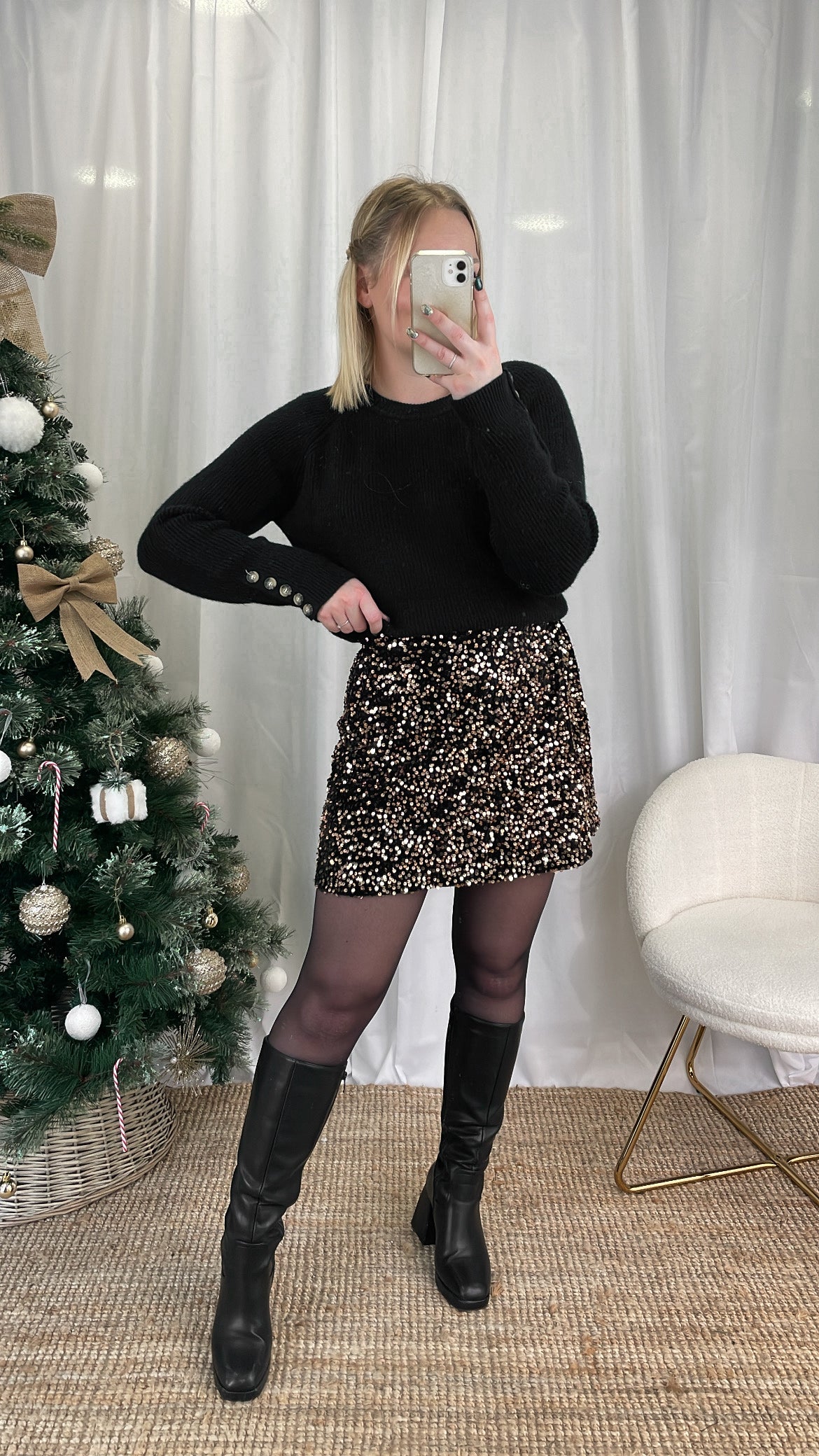Jupe à sequins INDRA