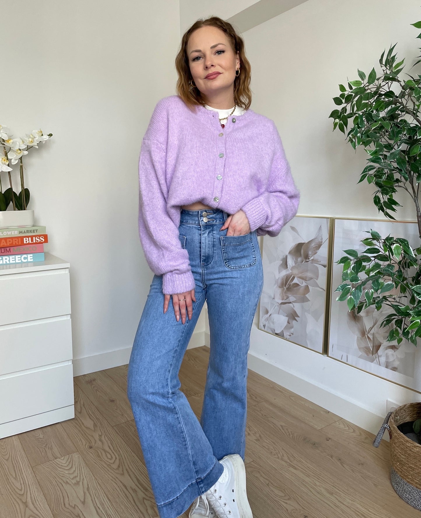 Jeans mid waist flare TOM