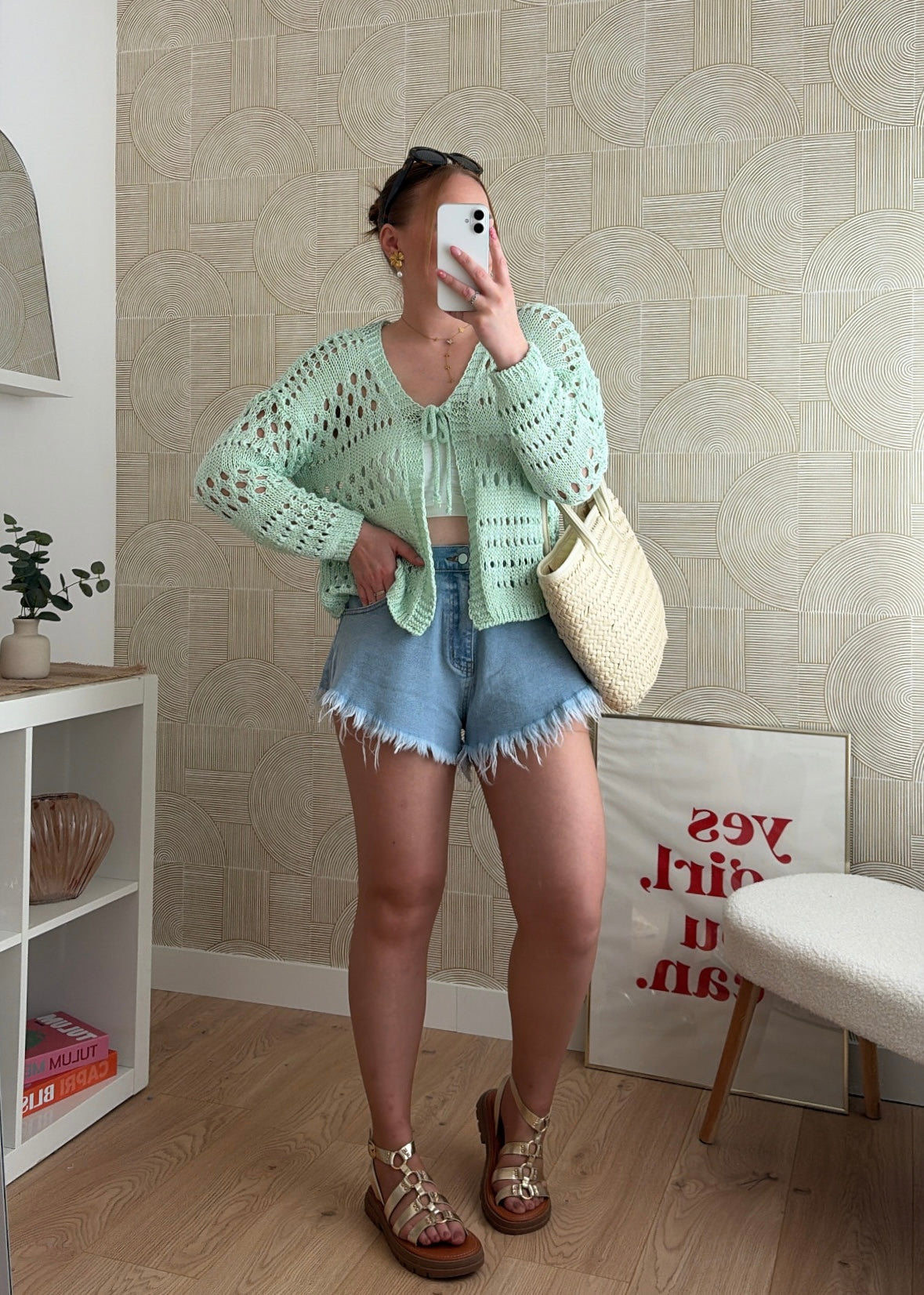 Gilet vert - CROCHET