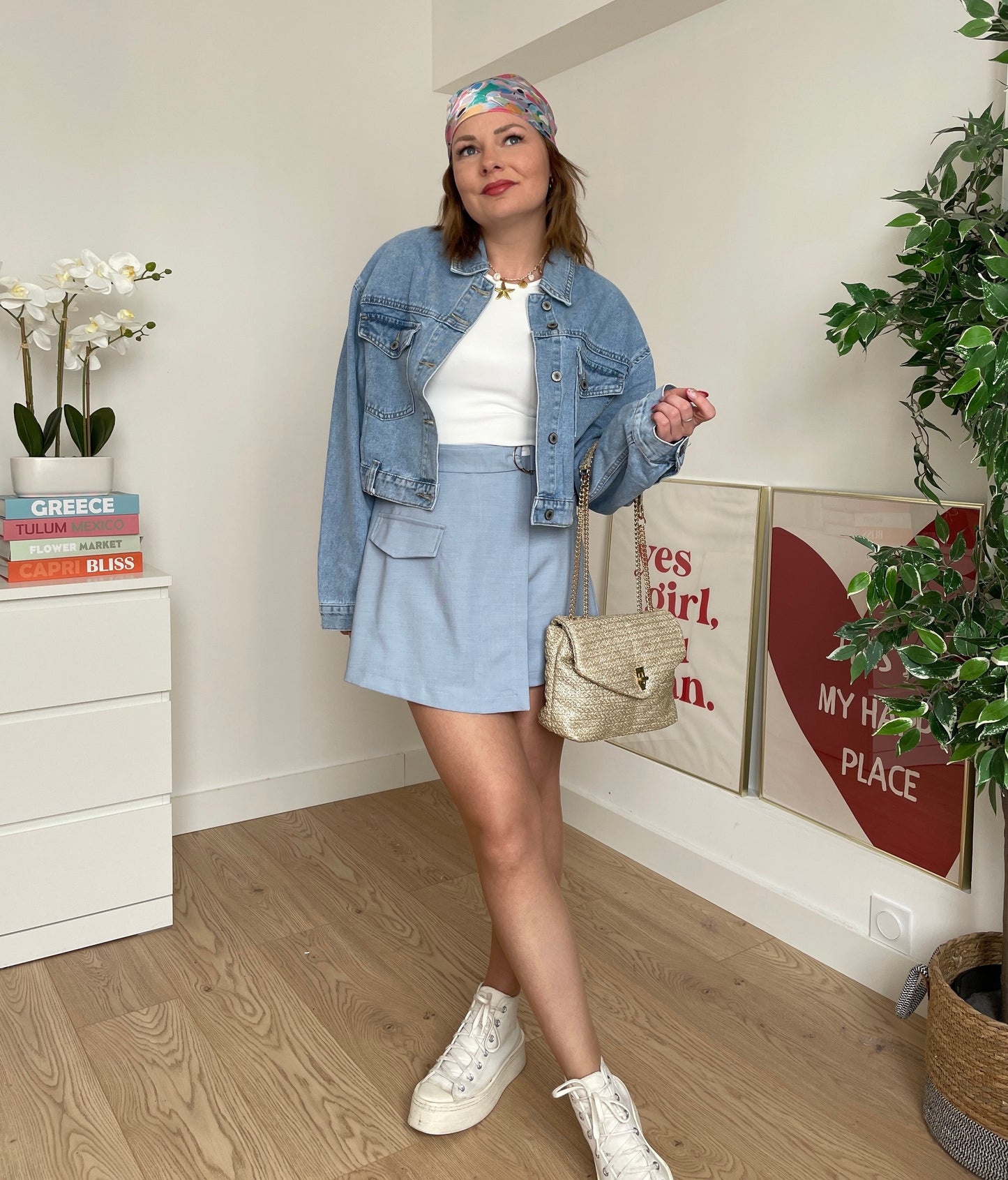 Combishort bleu CASSANDRA