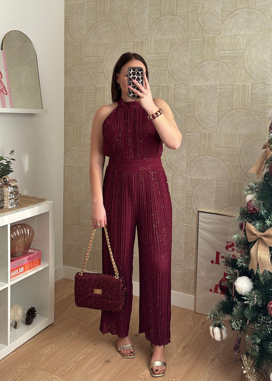 Combinaison bordeaux "LA BRILLANTE"