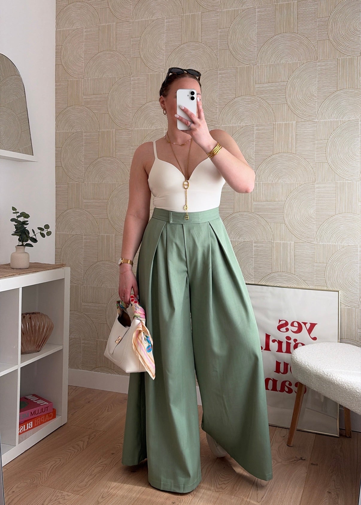 Pantalon vert d'eau - SCRATCH