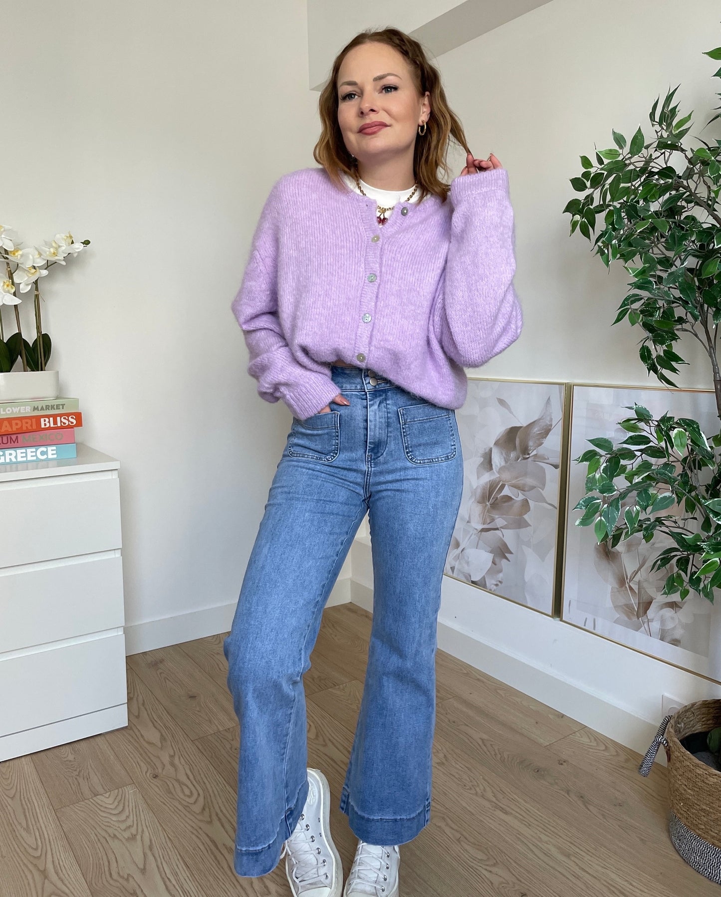 Jeans mid waist flare TOM