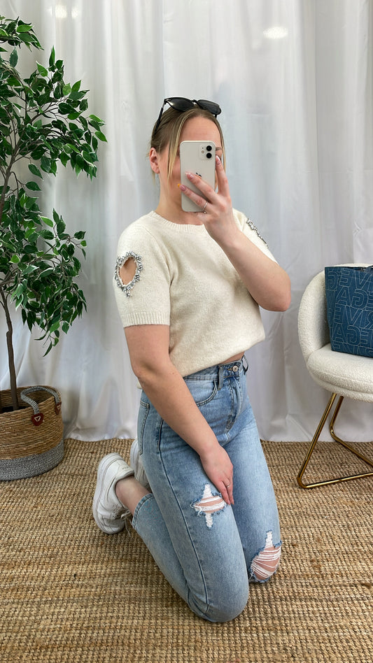 Pull à cœurs ROMANA