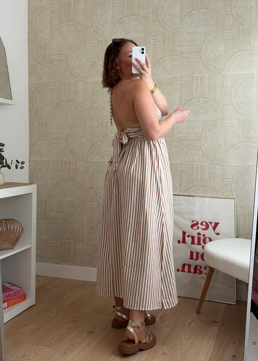 Robe longue beige - Riviera