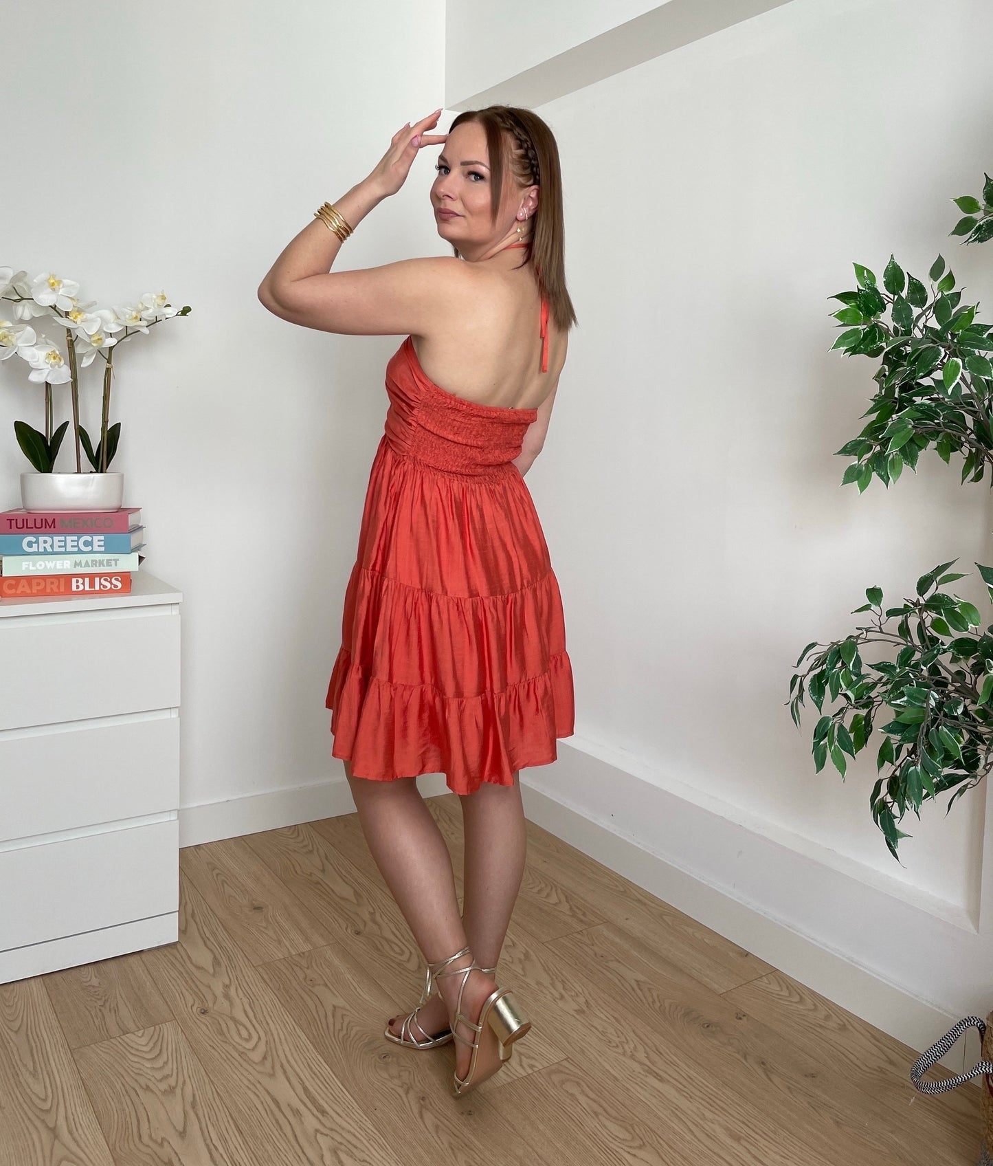 Robe courte terracotta SHANNON
