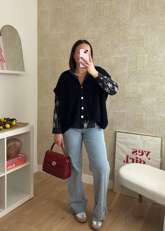 Chemise brodée - NAVYNE