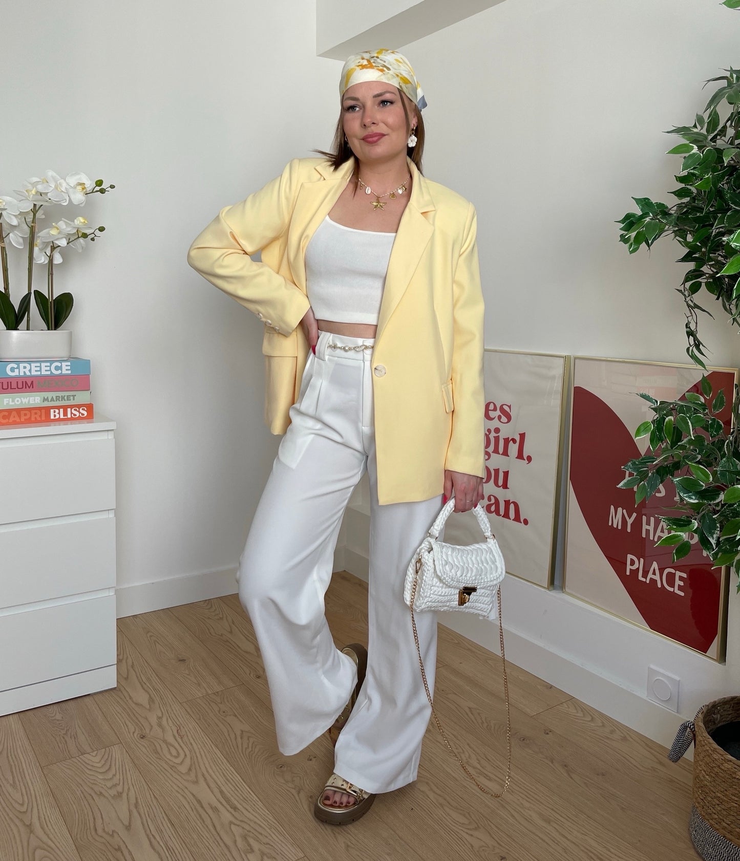 Blazer oversize jaune APRIL