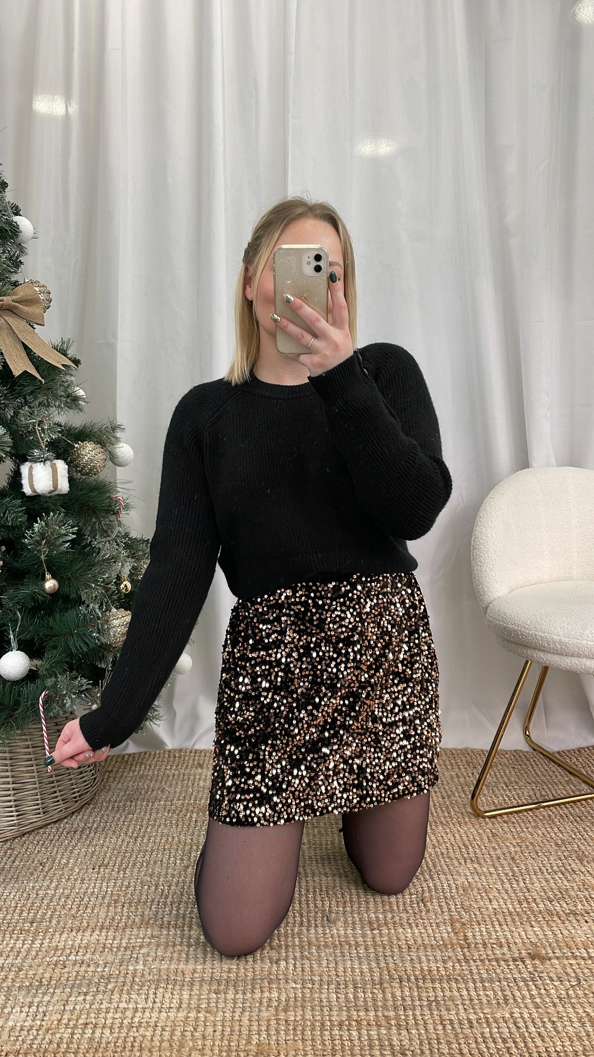 Jupe à sequins INDRA