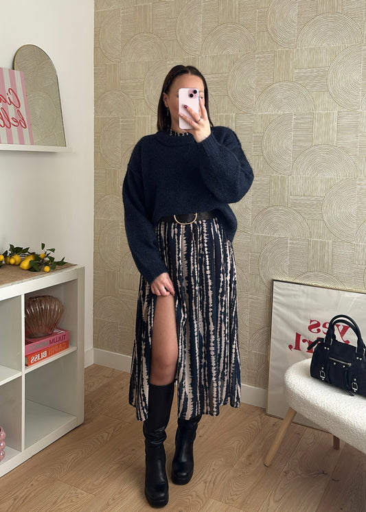 Robe longue navy - QUEENA