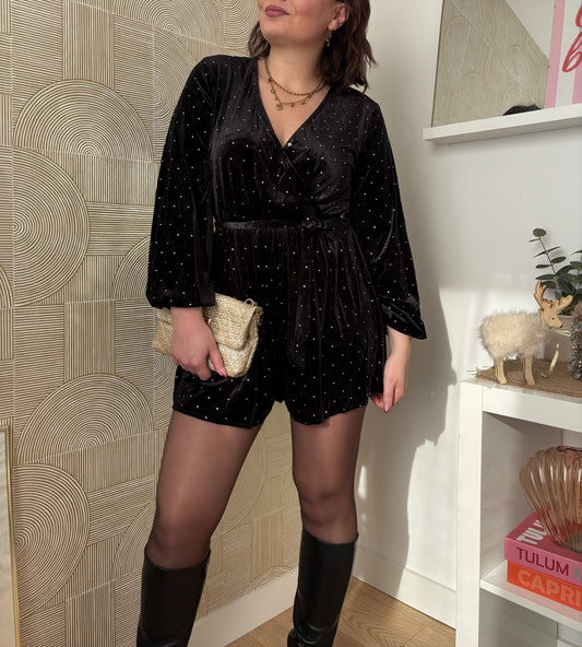 Combinaison en velours "LA COQUETTE"