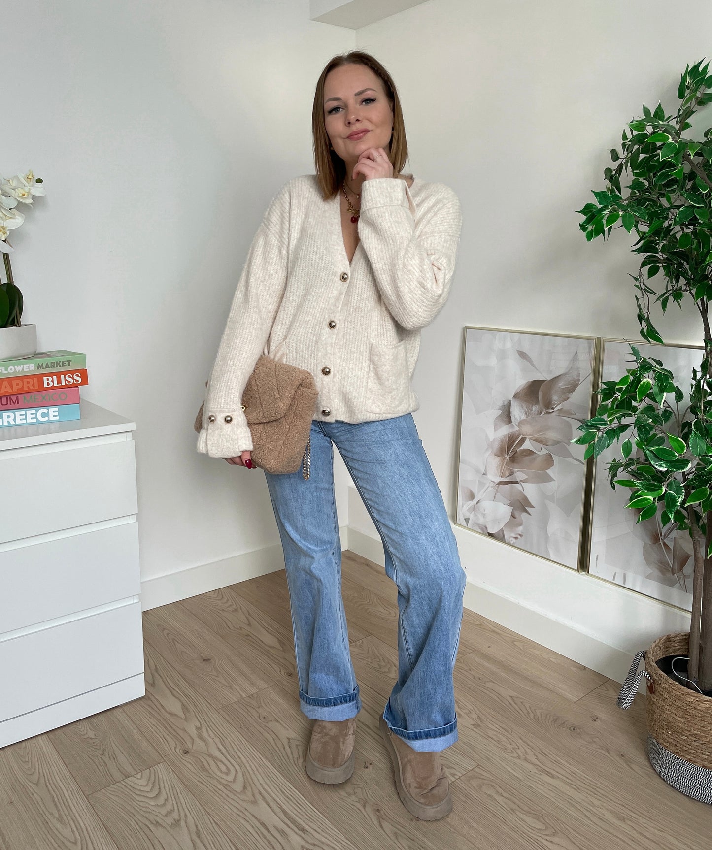 Cardigan beige MAEVA