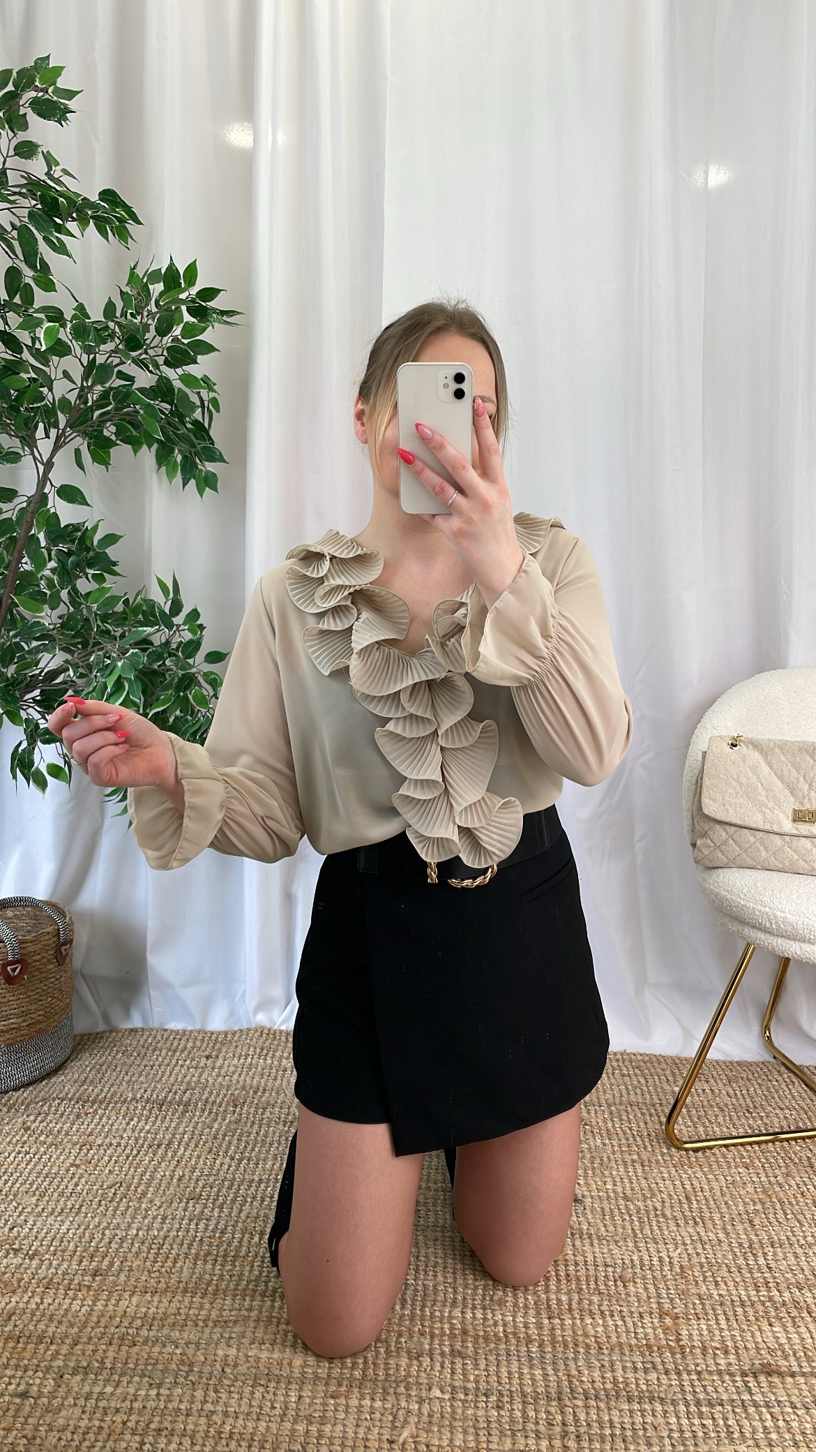 Chemisier beige FALONE