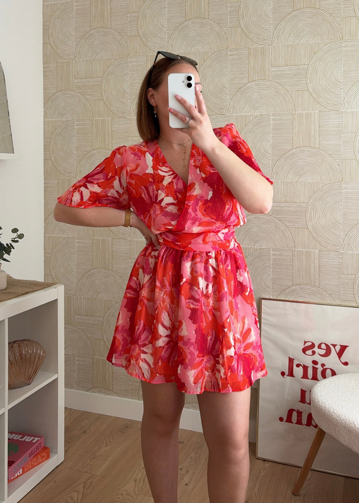 Robe courte rouge - NAOMY