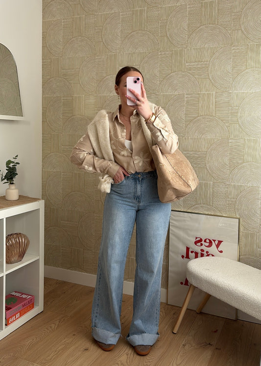 Chemisier beige - ELYO