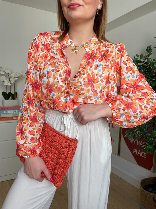 Pantalon fluide crème CLAIRE