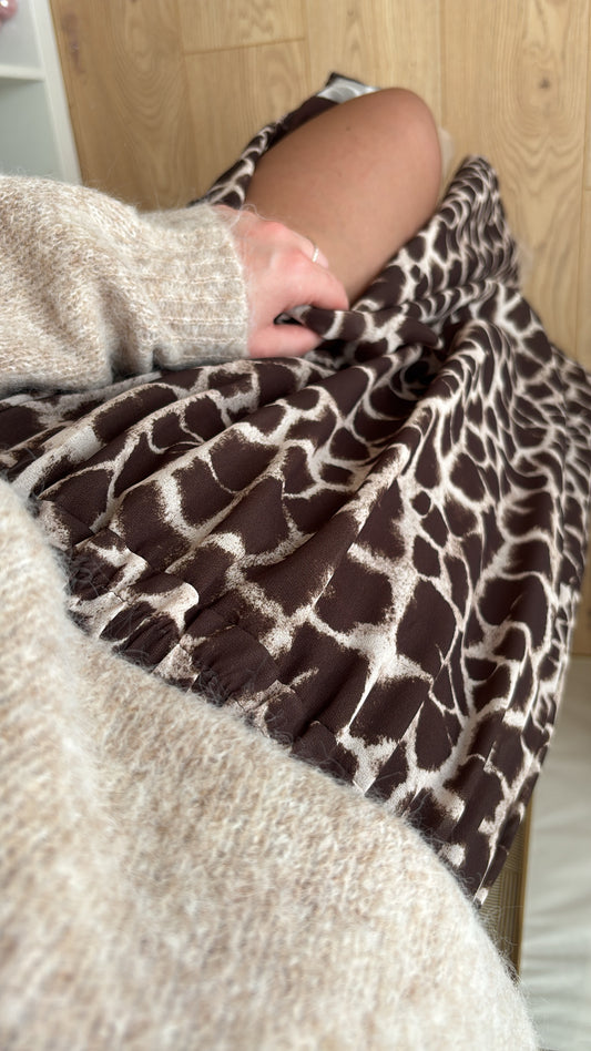 Jupe longue choco - MELLY