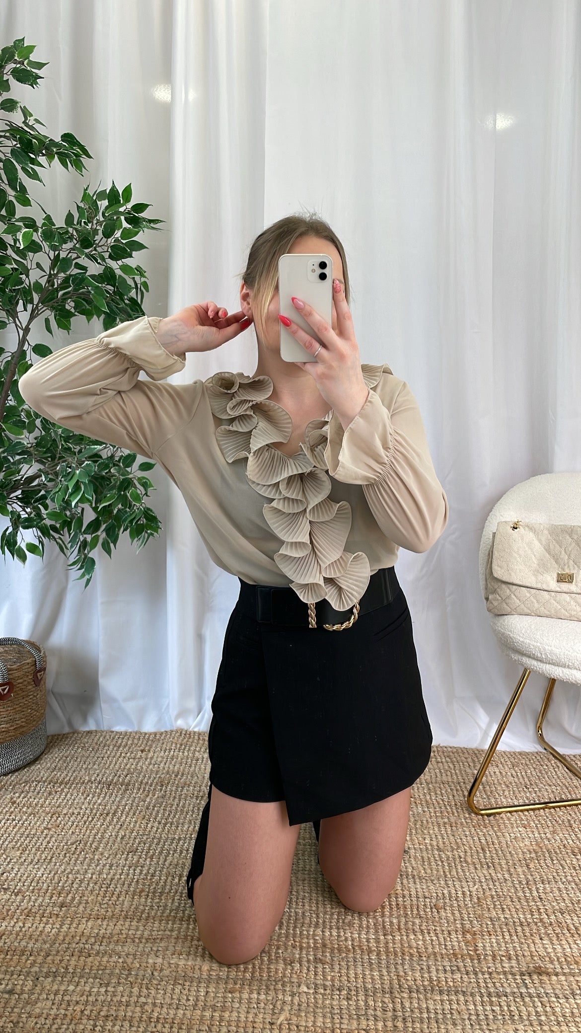 Chemisier beige FALONE