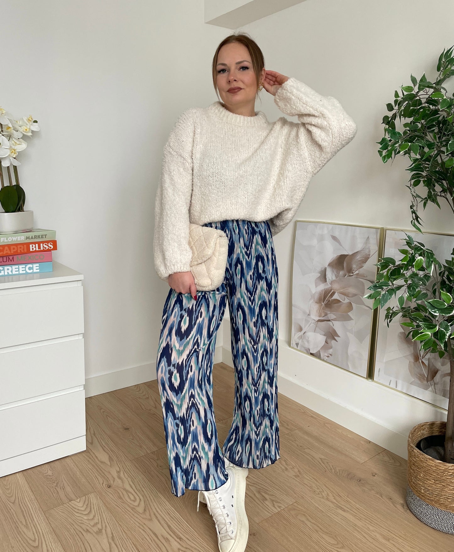 Pantalon plissé CIELO