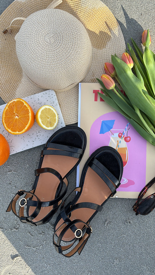 Sandales noires VERNIE