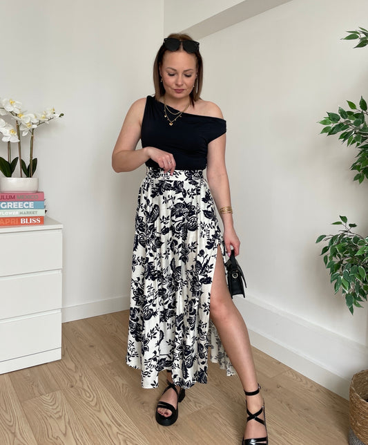 Top asymétrique noir LOA