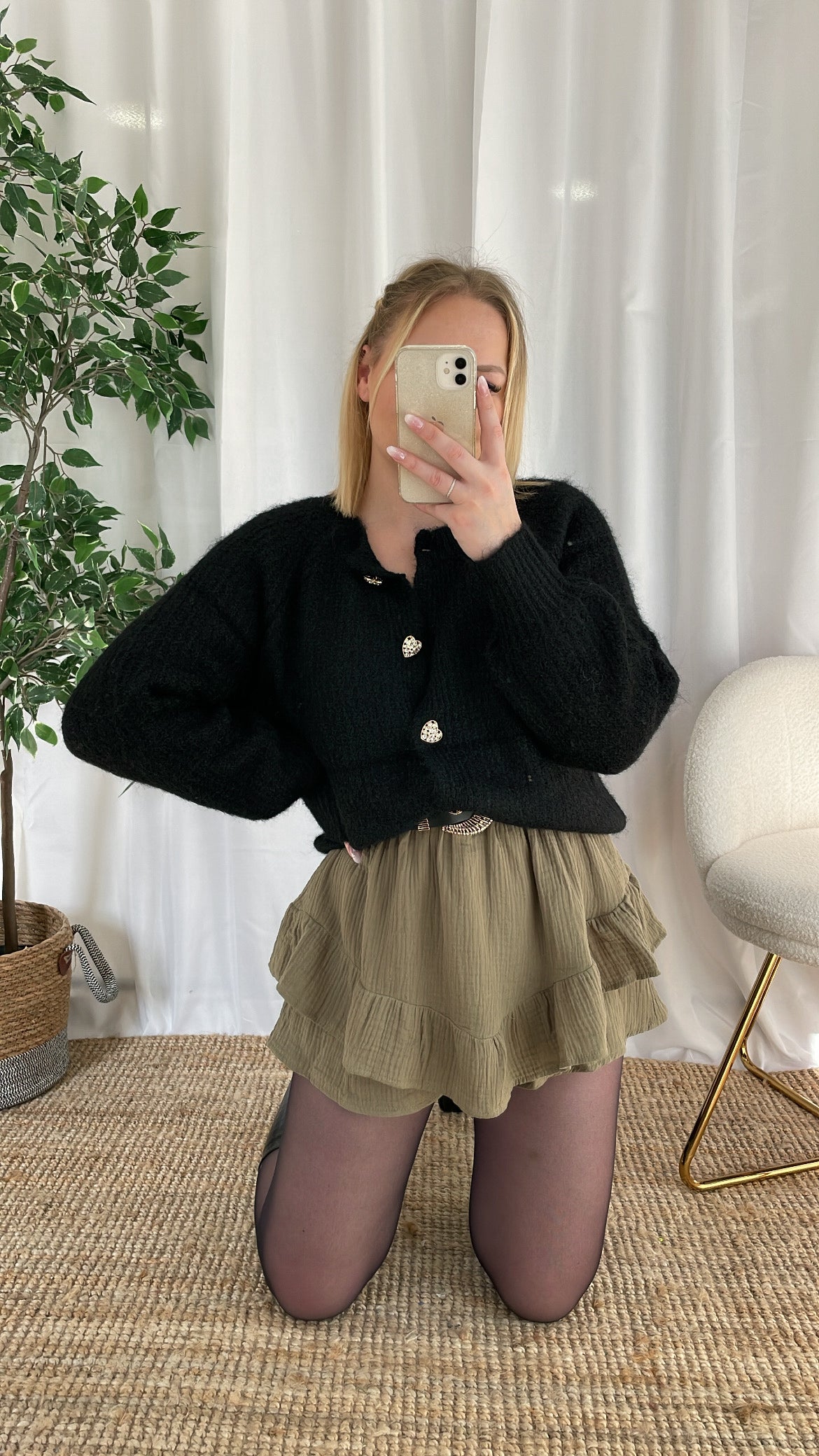 Gilet avec boutons COEURS