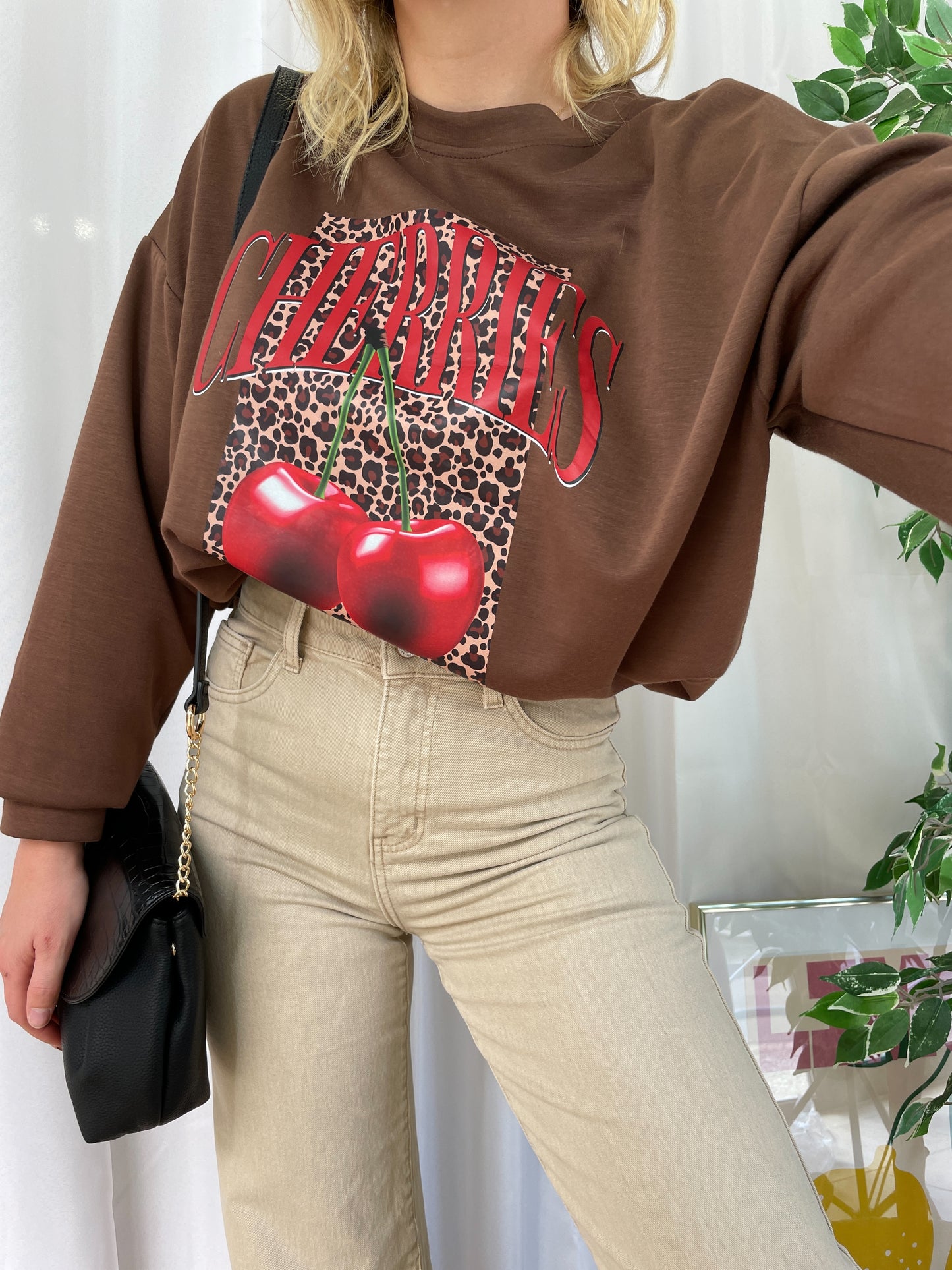 Sweat-shirt marron CHERRY