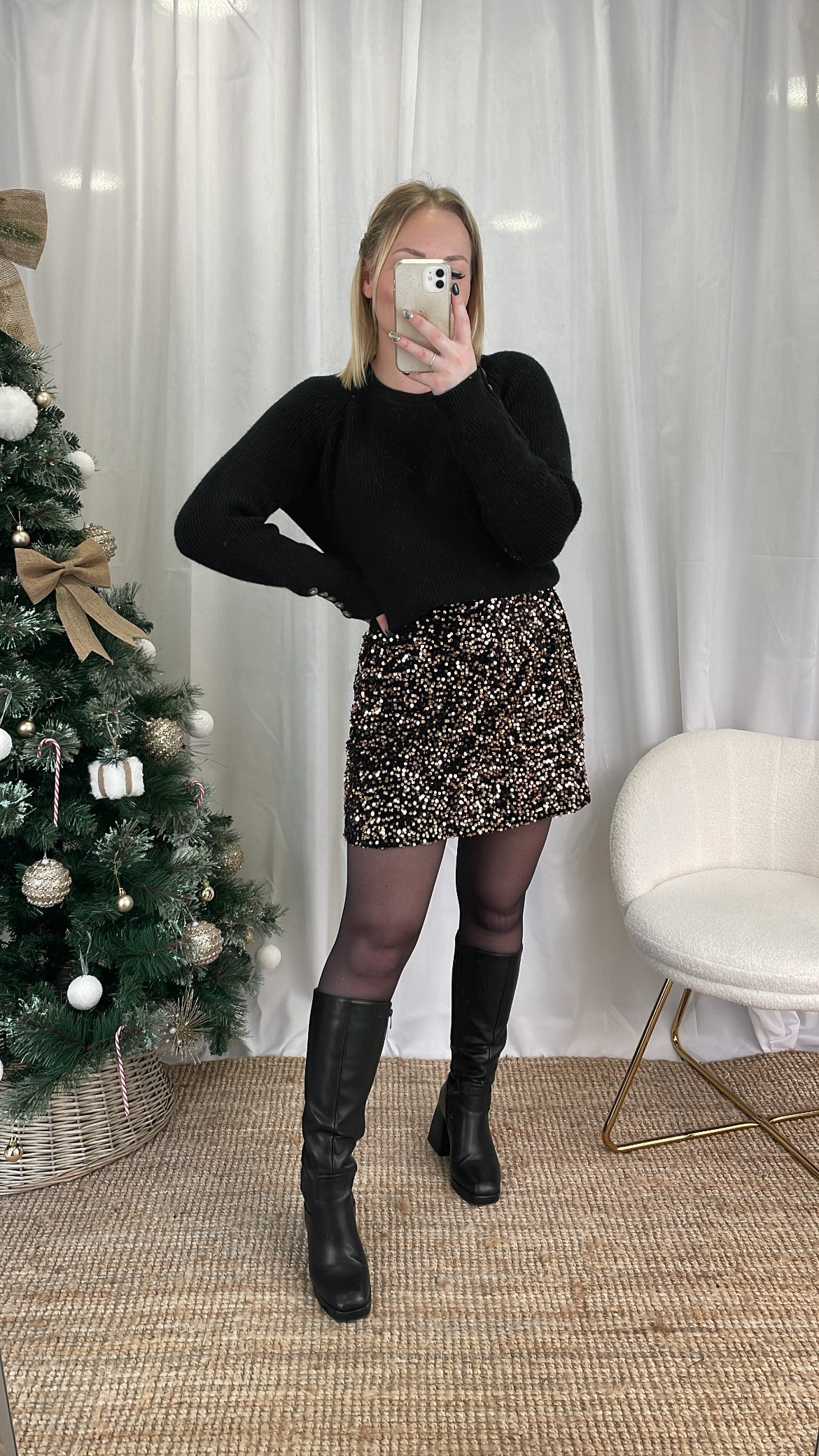 Jupe à sequins INDRA
