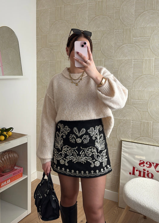 Jupe-short brodée - BLAKAS