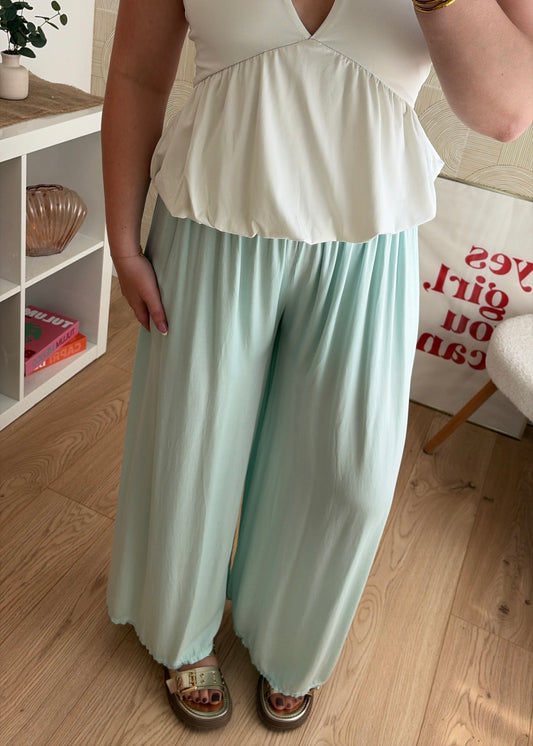 Pantalon vert d'eau - PADDY