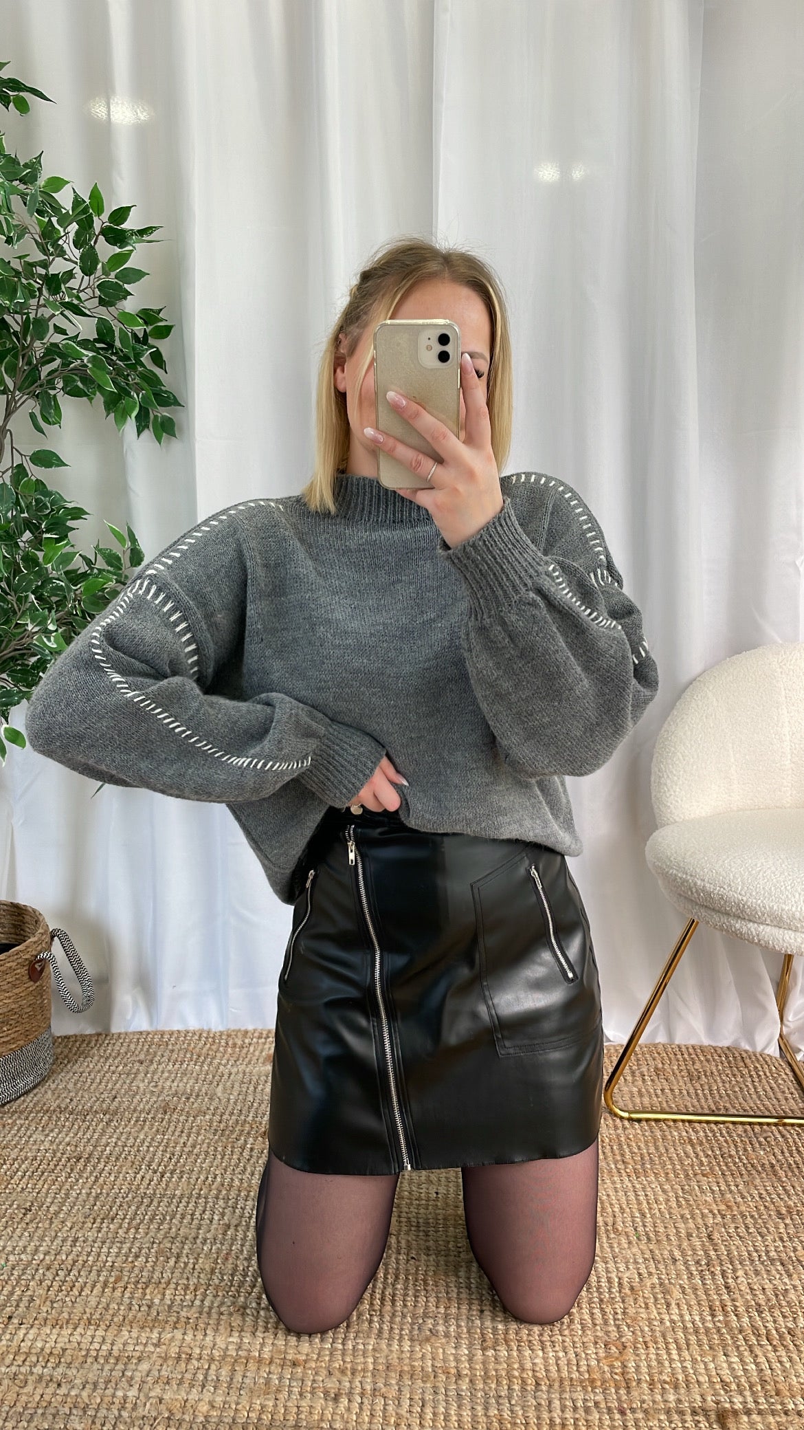 Pull à surpiqûres KAYNE
