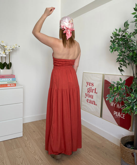 Ensemble en lin terracotta AMÉLIE