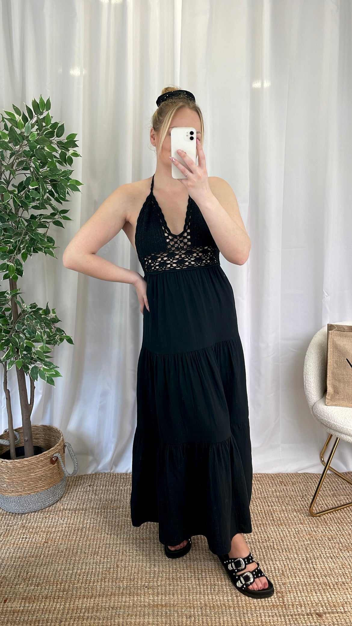 Robe dentelle SONAIA - Noire