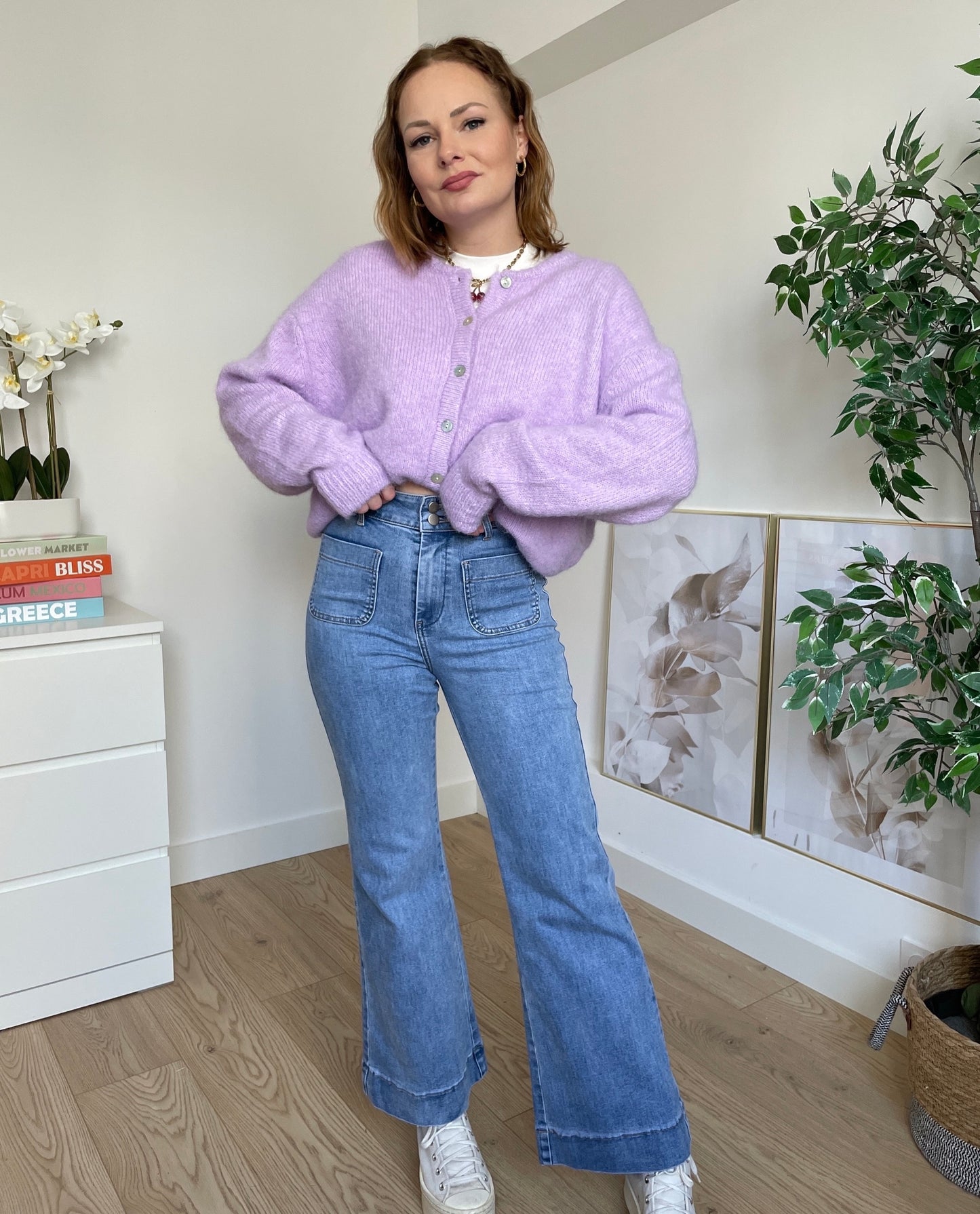 Jeans mid waist flare TOM