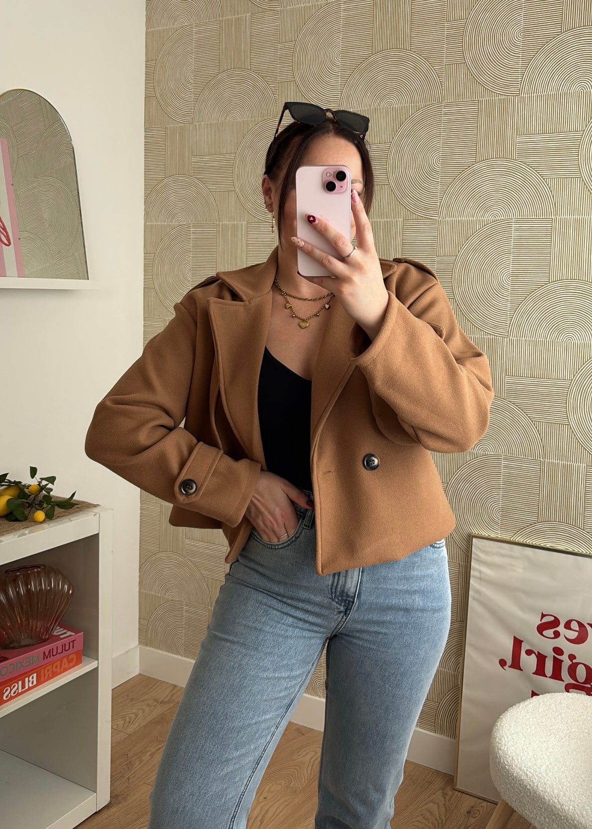 Veste courte camel - MODA