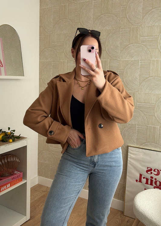 Veste courte camel - MODA