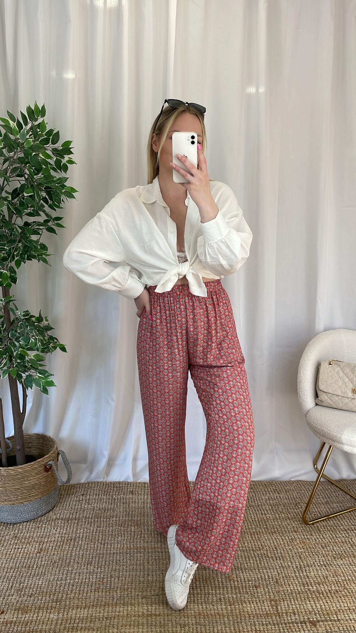 Pantalon fluide rouille - HIBIS