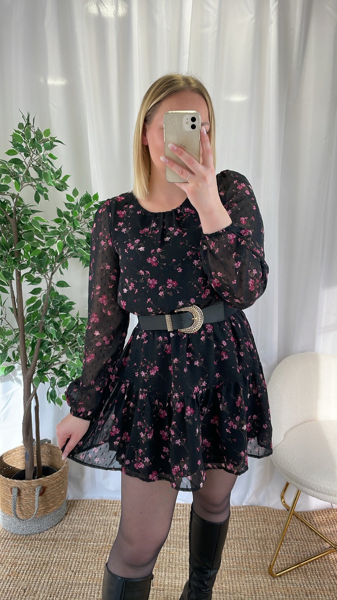 Robe à petites fleurs LEANA