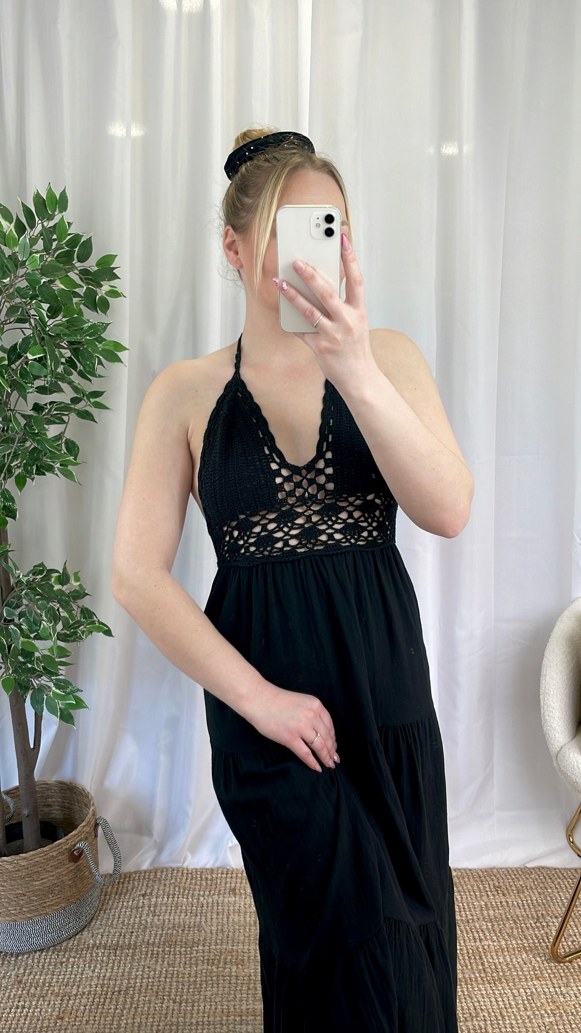 Robe dentelle SONAIA - Noire