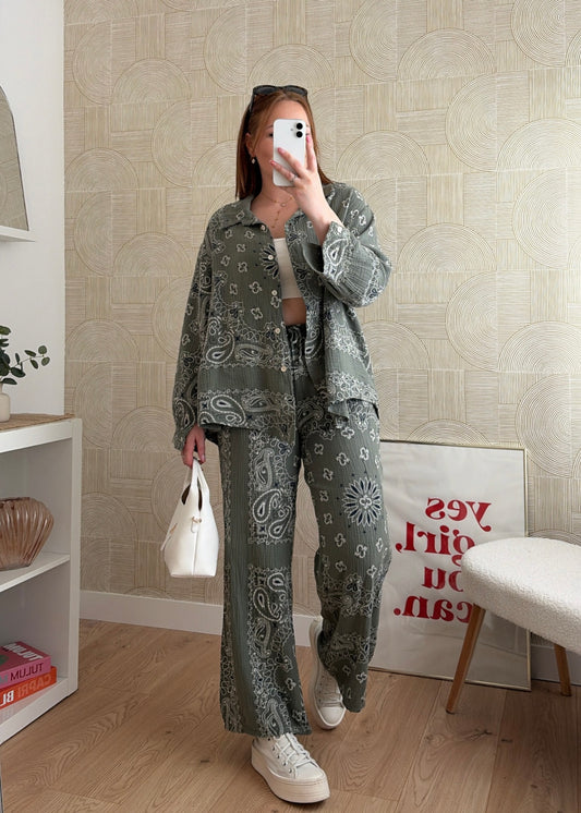 Pantalon kaki bohème - LORIE