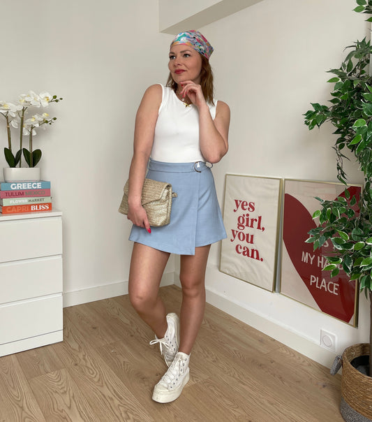 Combishort bleu CASSANDRA