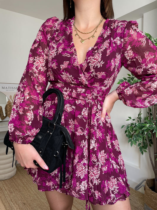 Robe à motif violine - FLORY