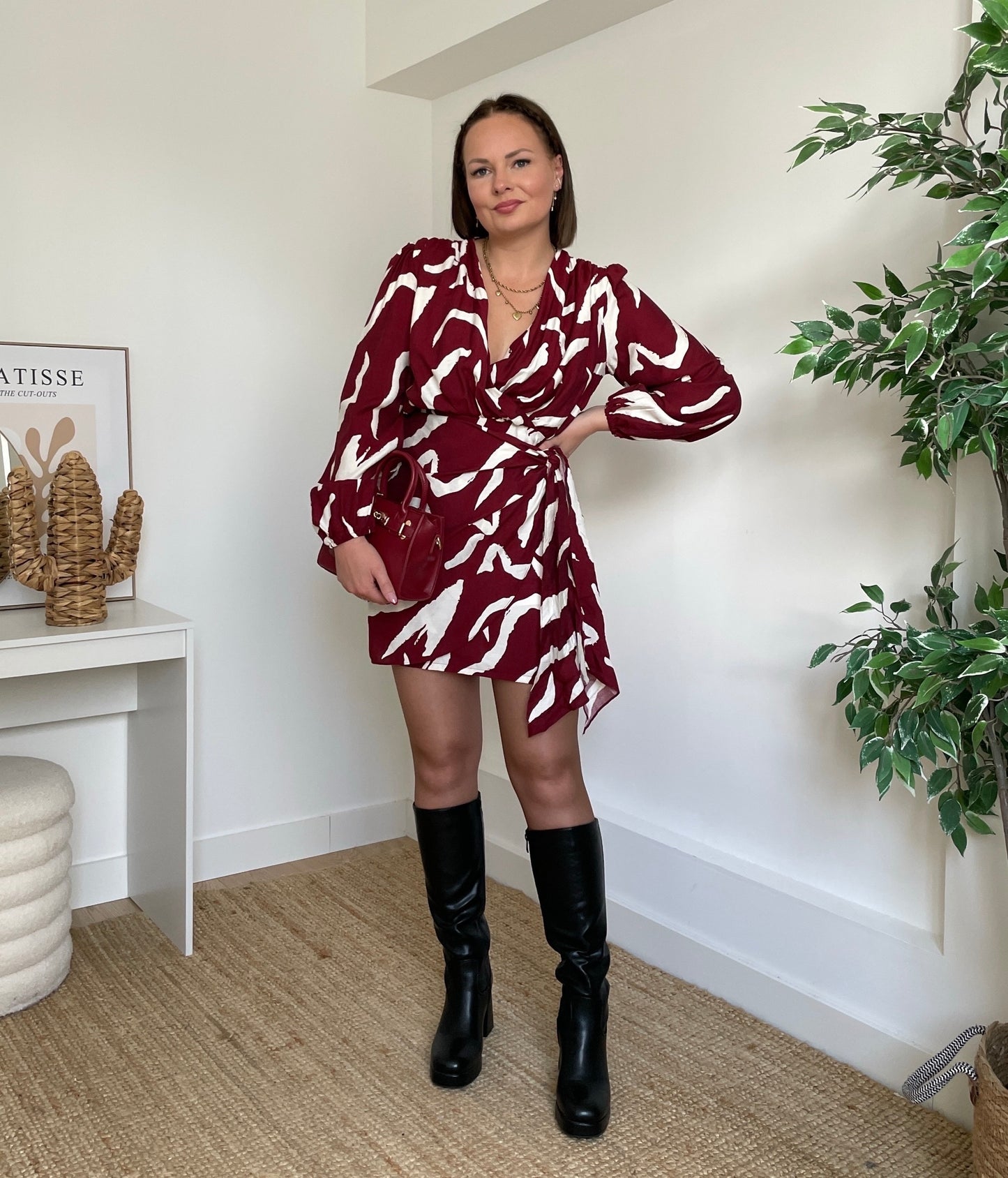 Robe bordeaux - ZEBRA