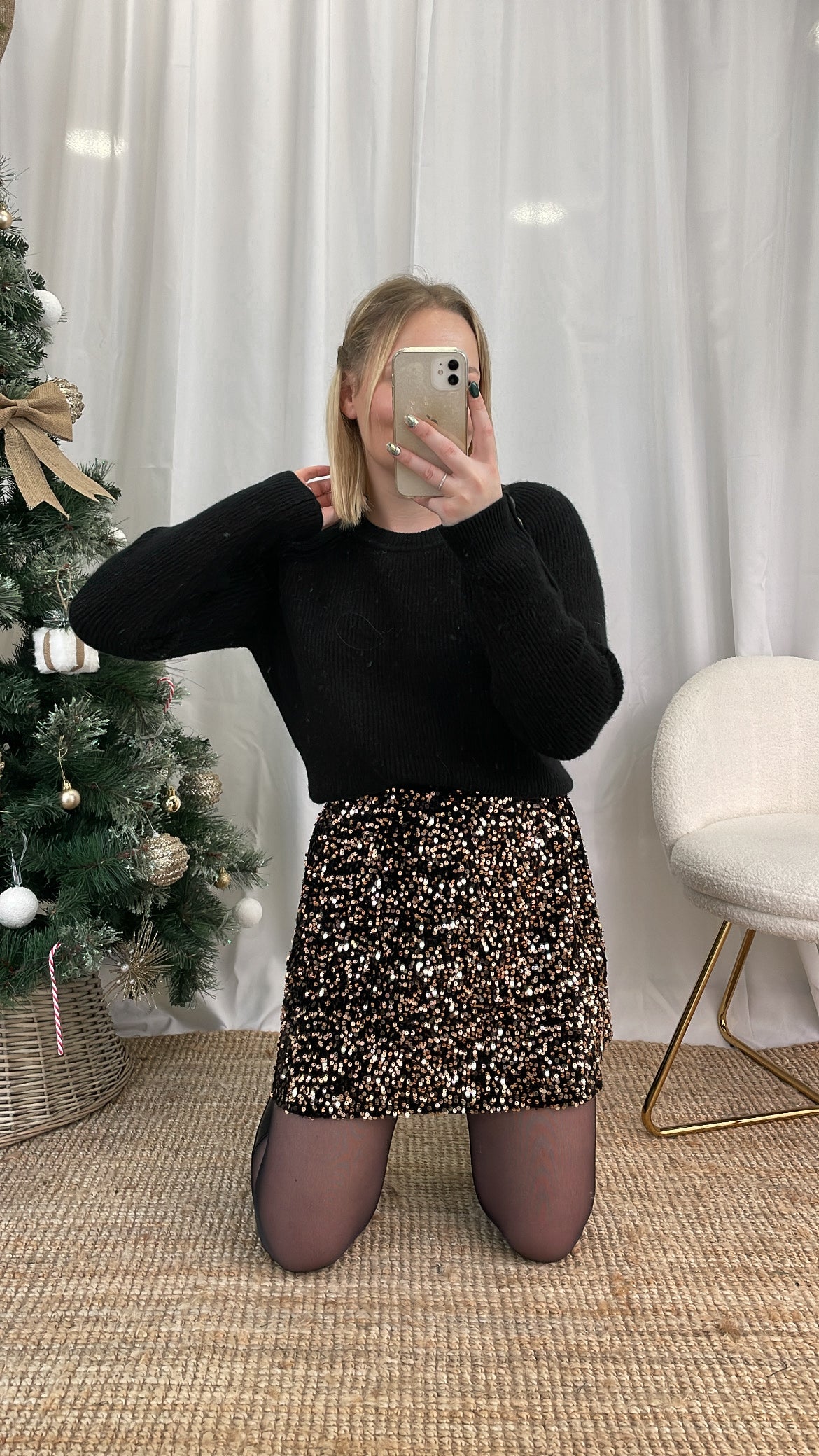 Jupe à sequins INDRA