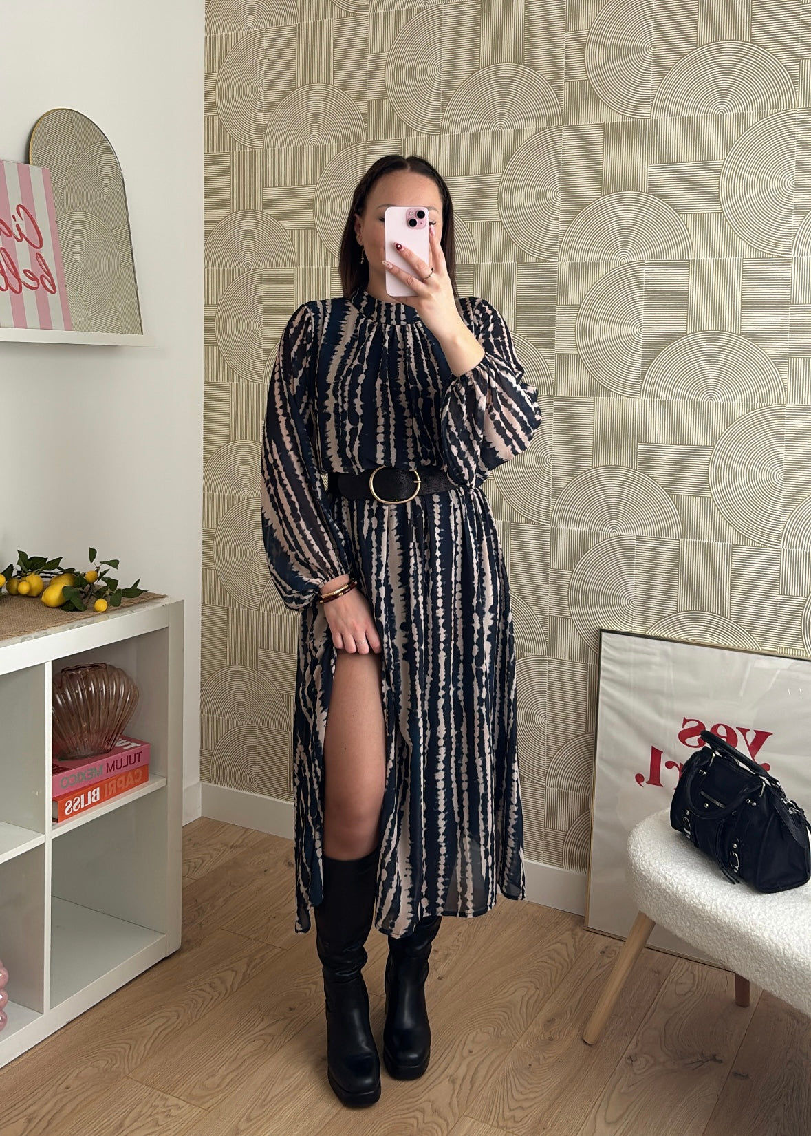 Robe longue navy - QUEENA